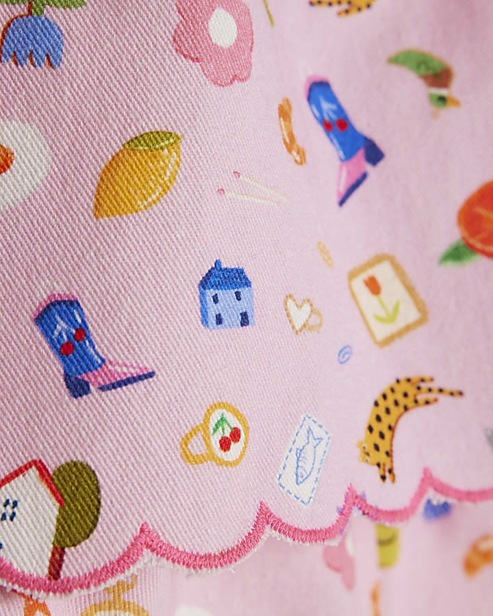 Baby Girls Pink Icon Bow Cami Set