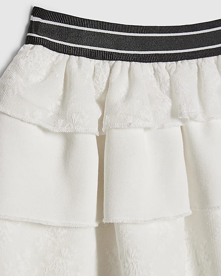 Girls White Rara Skirt
