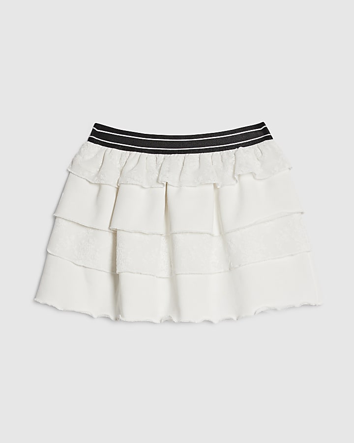 Girls White Rara Skirt