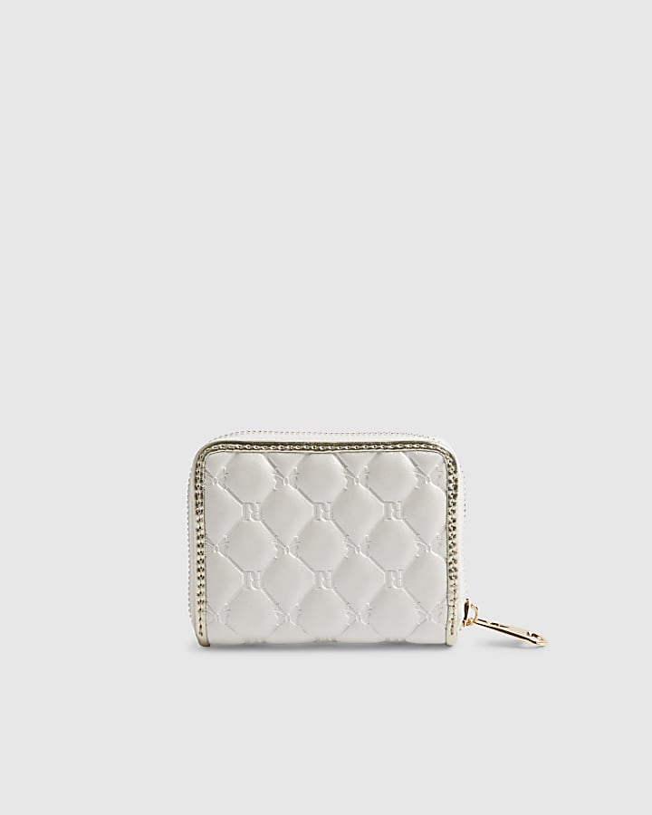 Girls Cream Bow Purse