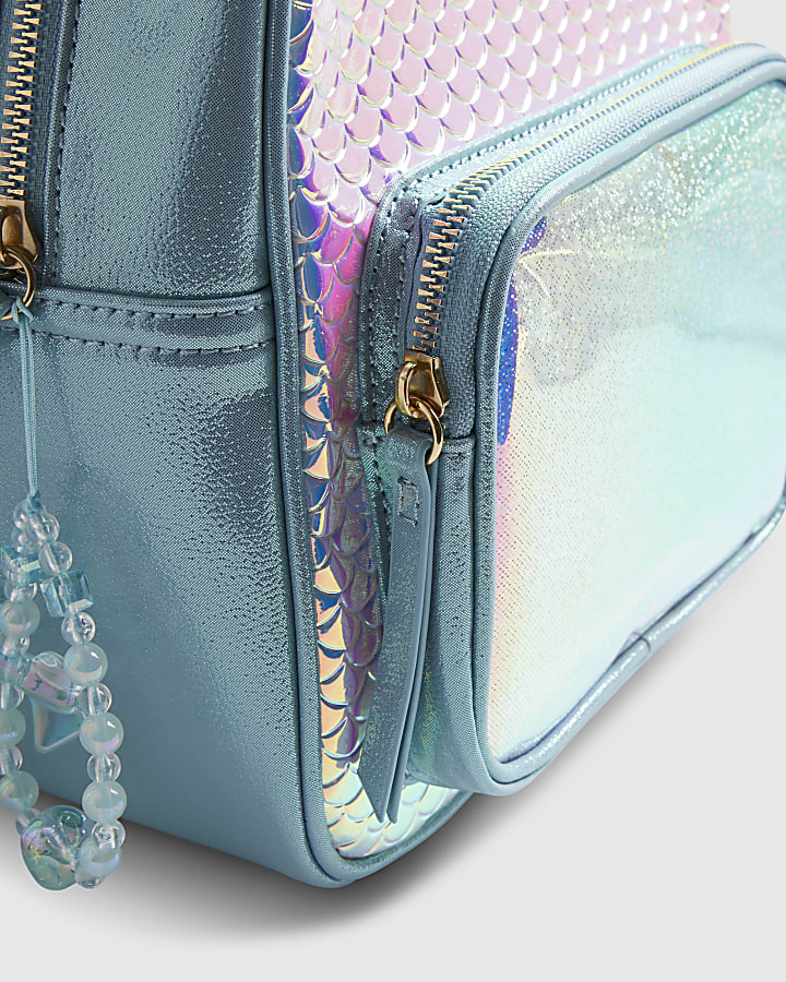 Girls Blue Shell Backpack