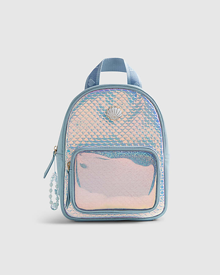 Girls Blue Shell Backpack
