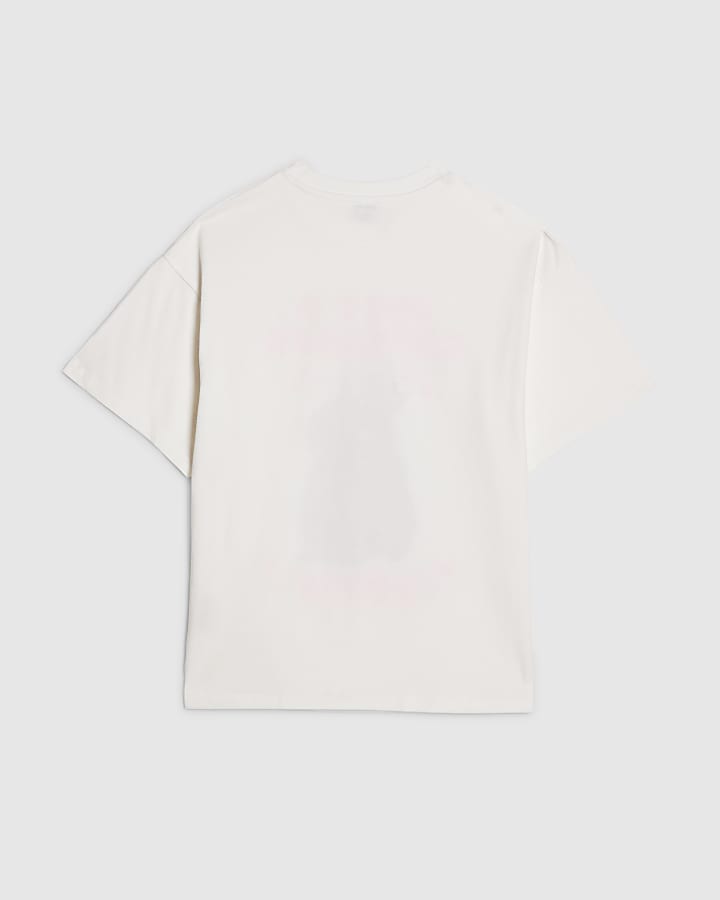 Girls White Capybara Queen T-Shirt