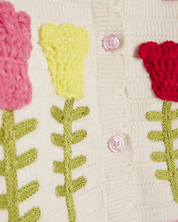 Baby Girls Yellow Tulip Knit Bloomer Set