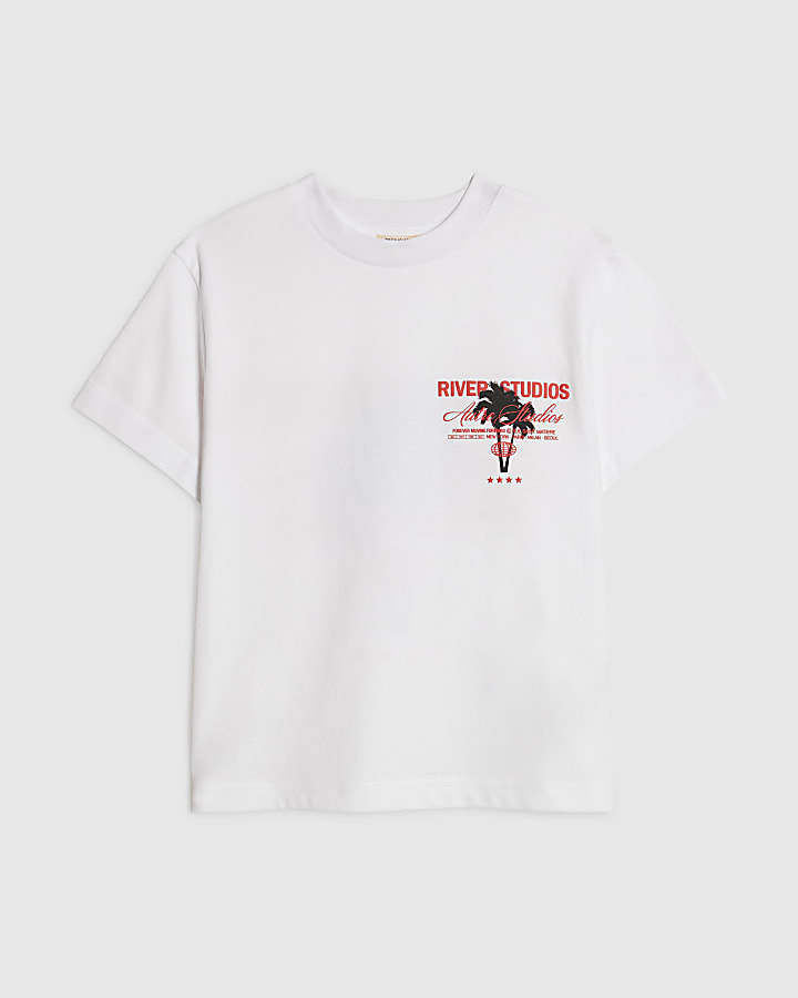 Mini Boys White River Studios T-Shirt