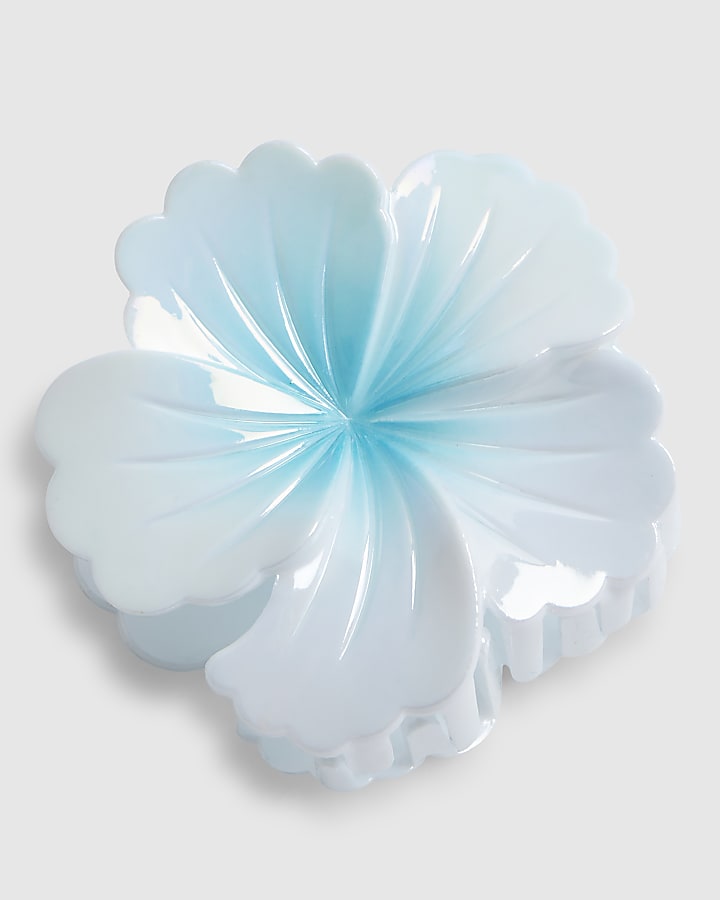 Girls Blue Blue Flower Hair Claw Clip