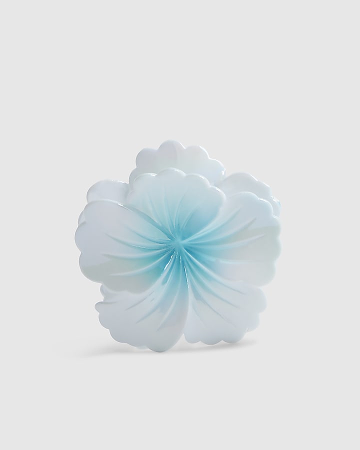Girls Blue Blue Flower Hair Claw Clip