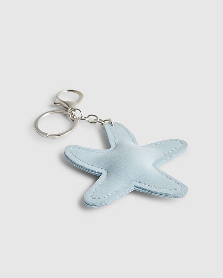 Girls Blue Starfish Bag Charm