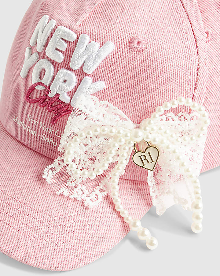 Girls Pink New York Cap