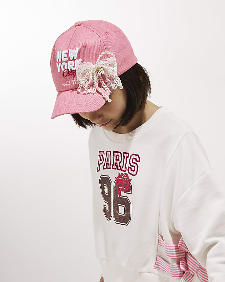 Girls Pink New York Cap