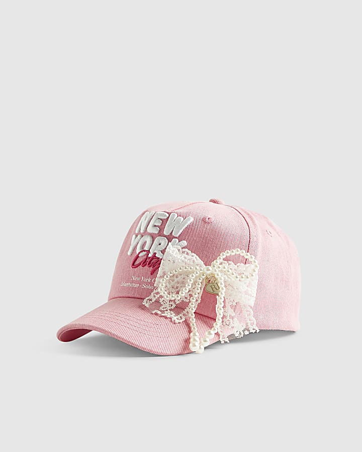 Girls Pink New York Cap
