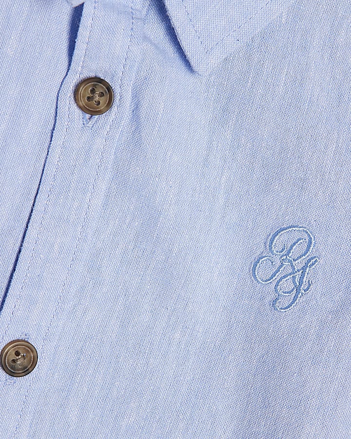 Boys Blue Shirt And Chino Trousers Set