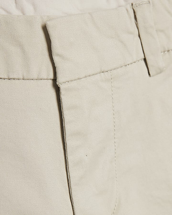 Boys White Shirt And Chino Shorts Set
