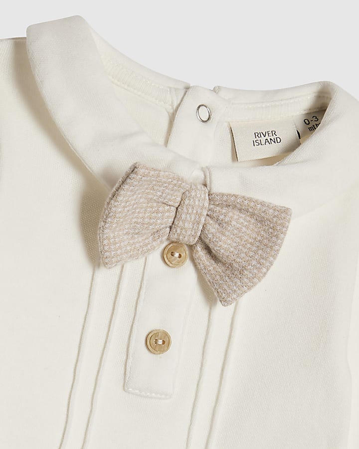 Baby Boys Beige Bodysuit Set