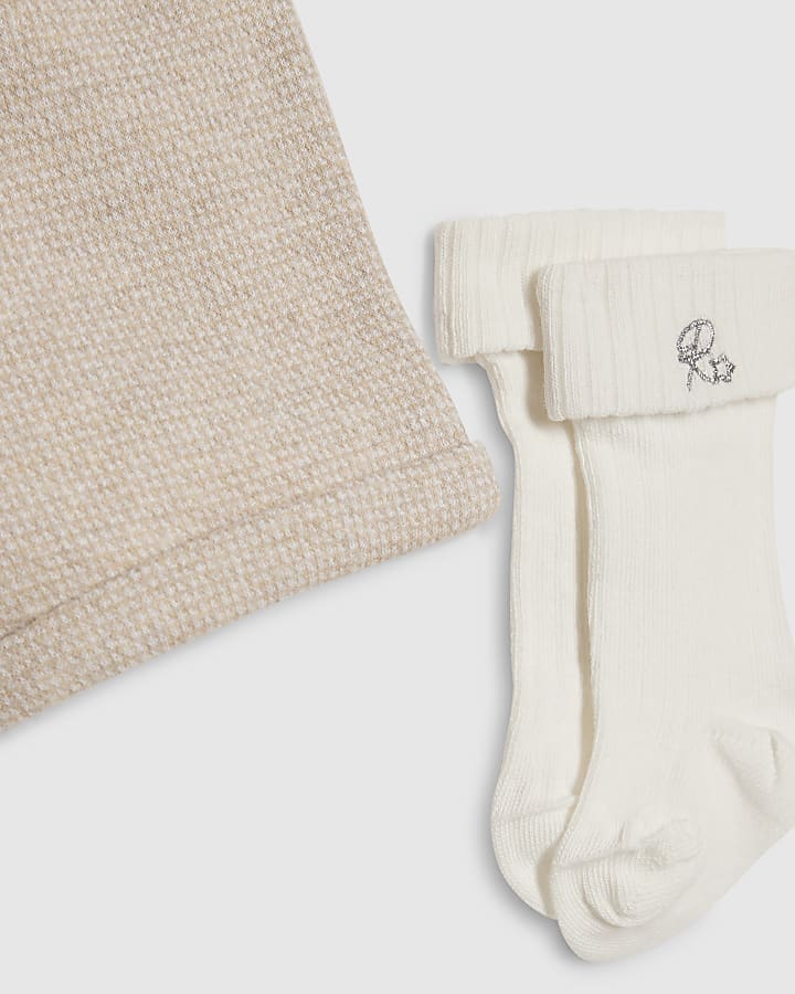 Baby Boys Beige Bodysuit Set