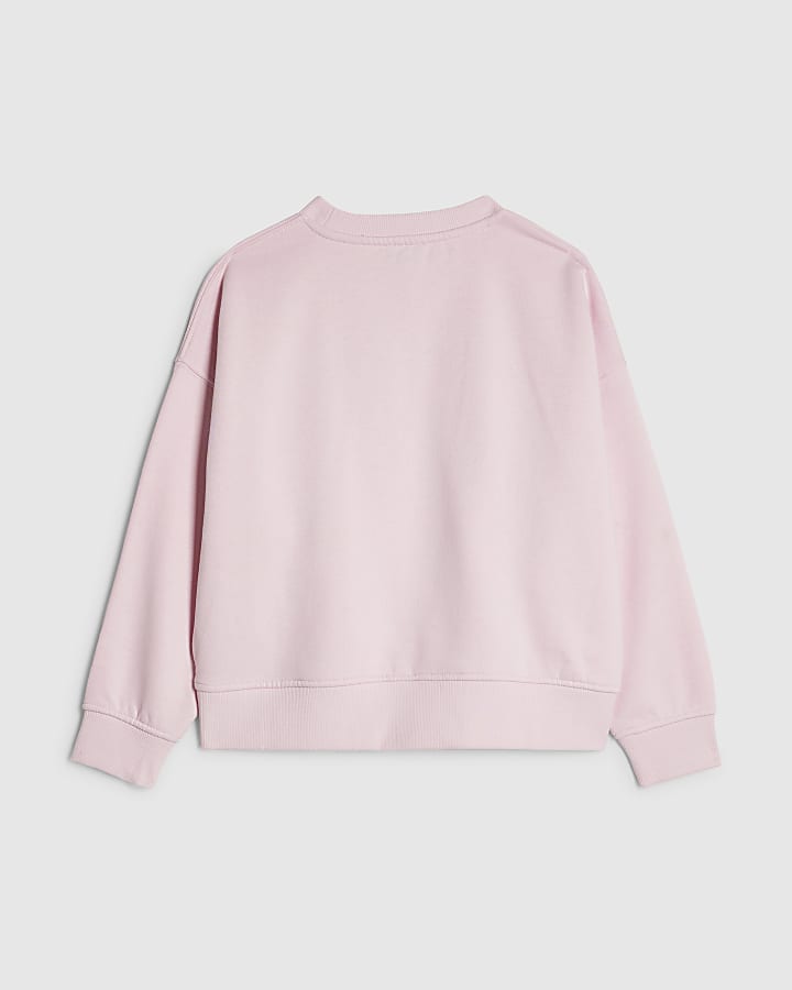 Girls Pink Rodeo Era Sweatshirt