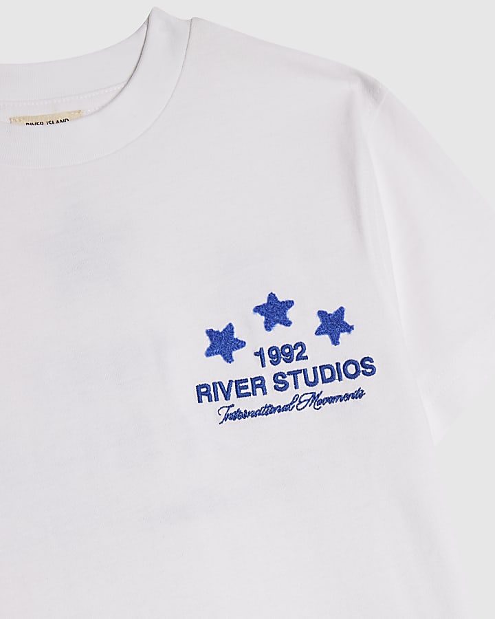 Mini Boys Blue River T-Shirt & Short Set