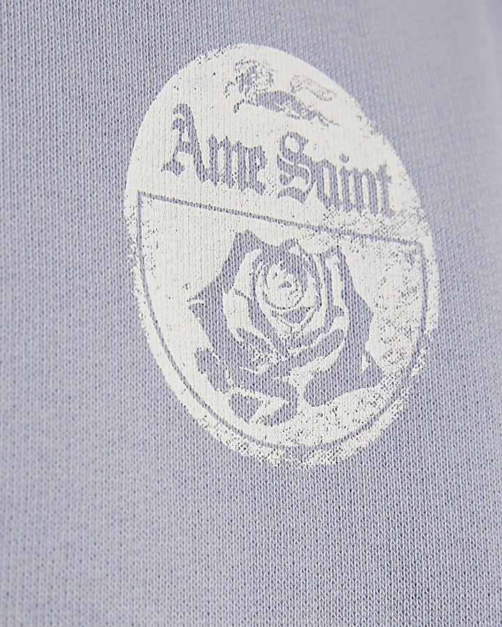 Mini Boys Blue Ame Saint 78 T-Shirt Set