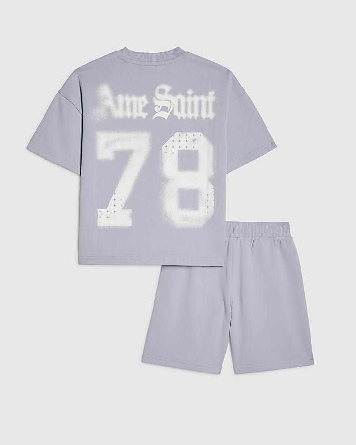 Boys Blue Ame Saint 78 T-Shirt Set