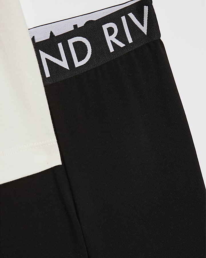 Girls White Graffiti T-Shirt And Shorts Set