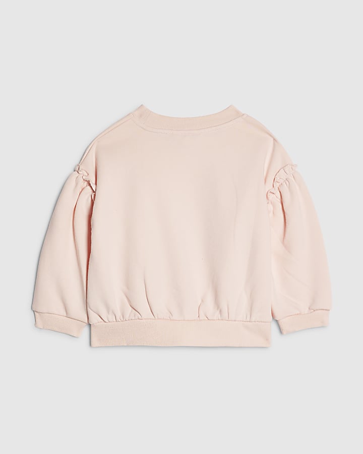 Baby Girls Pink Ginger Bread Sweatshirt