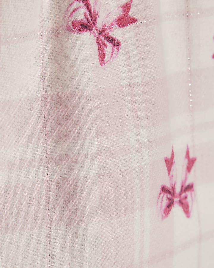 Mini Girls Pink Puppy Pyjamas Set