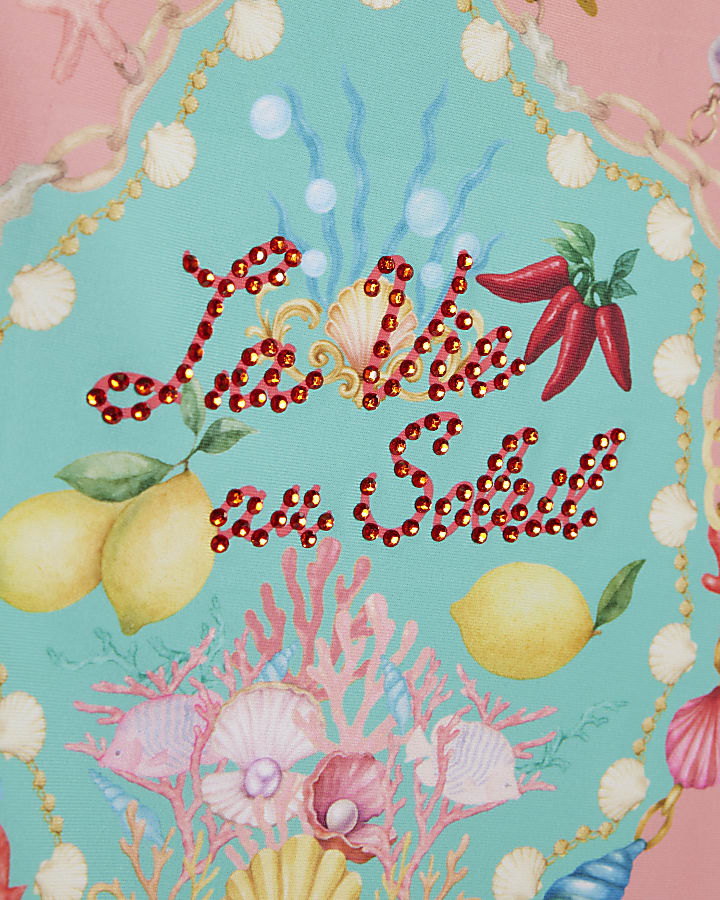 Girls Orange La Vie Au Soleil Swim Set