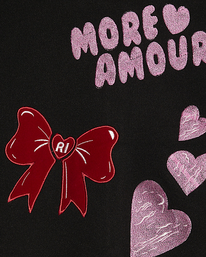 Girls Black Sassy Era Cardigan