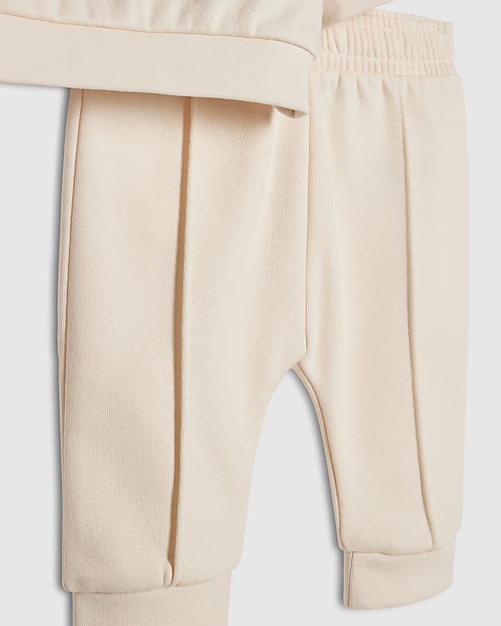 Baby Boys Cream Tiny Champ Sweatshirt Set