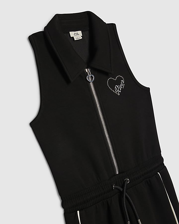 Girls Black Premium Jumpsuit