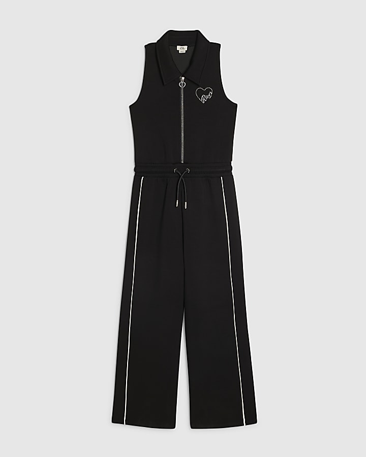 Girls Black Premium Jumpsuit
