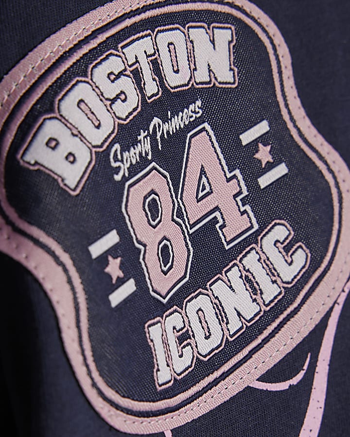 Girls Navy New York 91 T-Shirt