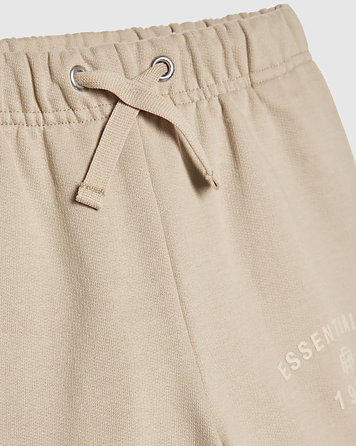 Mini Boys Beige Essentialism Hoodie Set