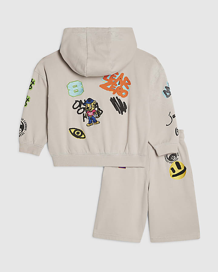 Mini Boys Beige Year Zero Graffiti Set