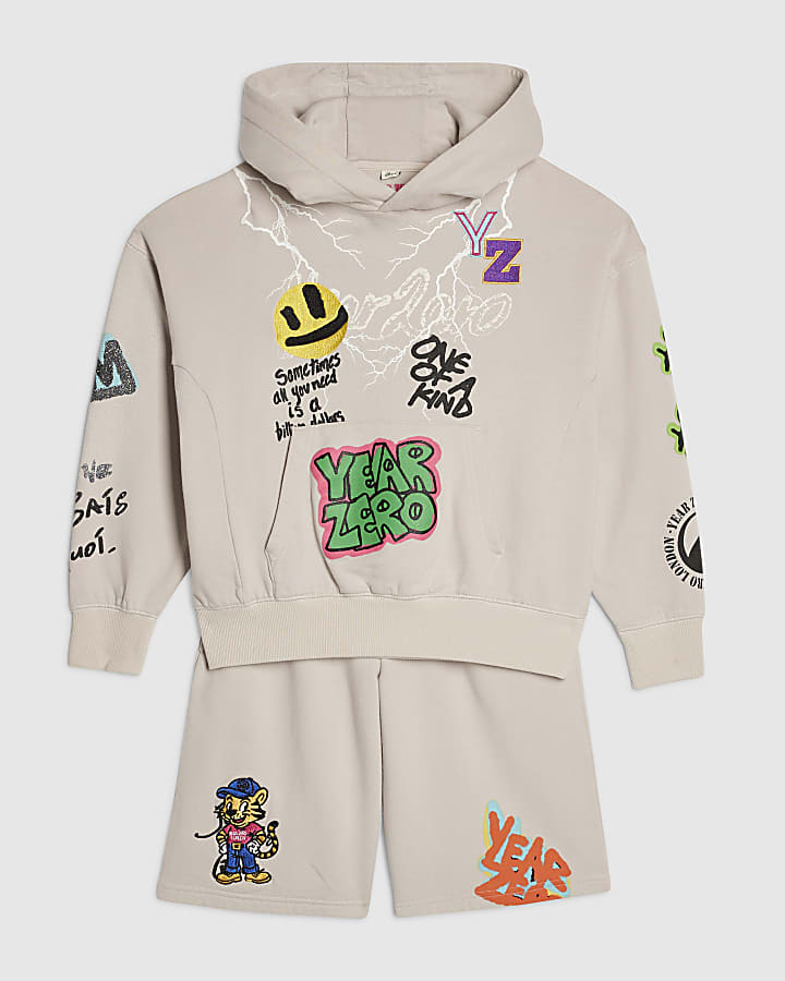 Boys Beige Year Zero Graffiti Set