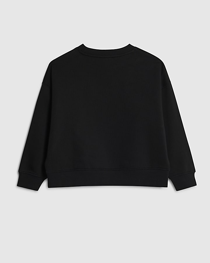 Girls Black Sweet Treats Bakery Sweatshirt