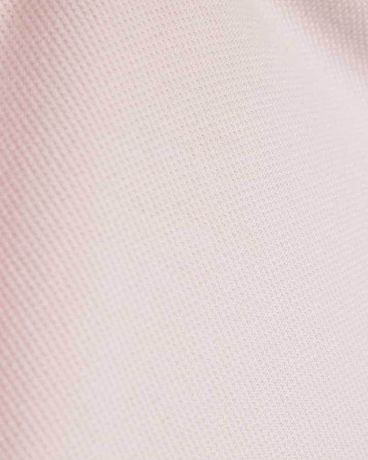 Girls Pink Stripe Diamante 98 Polo Shirt