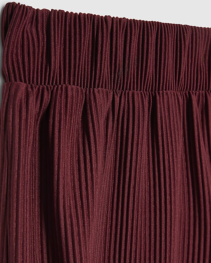 Girls Red Cherry T-Shirt And Trousers Set