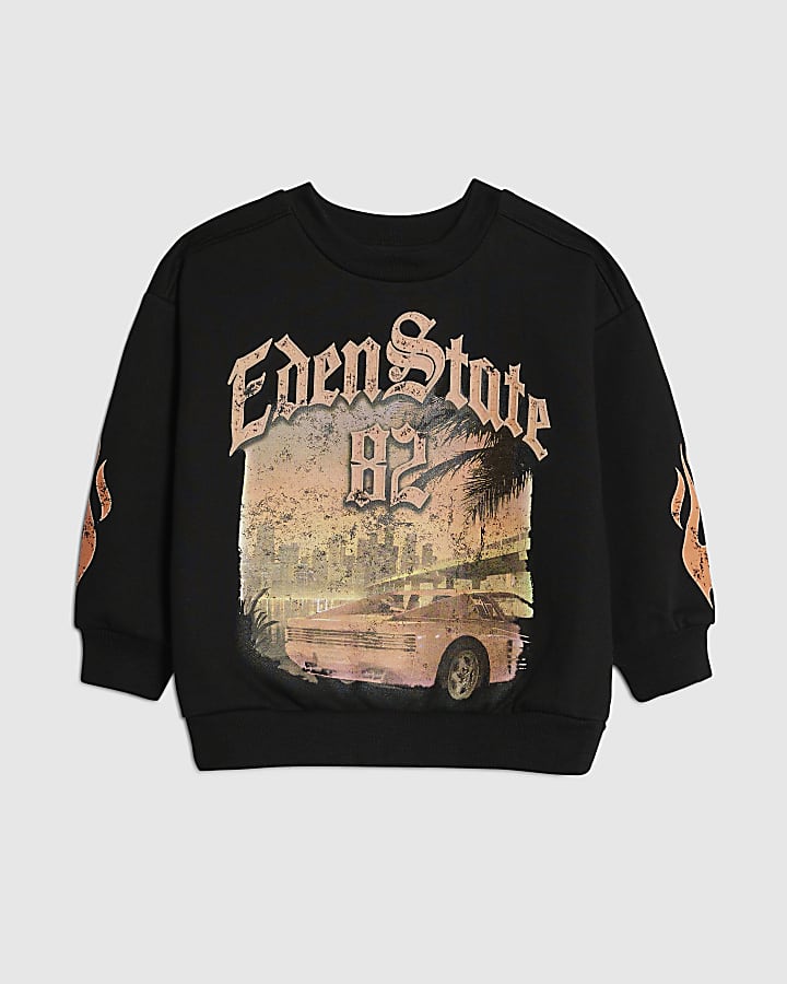 Mini Boys Black Eden State Car Sweatshirt