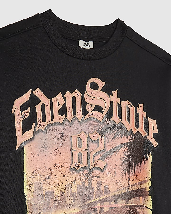 Boys Black Eden State Car Sweatshirt
