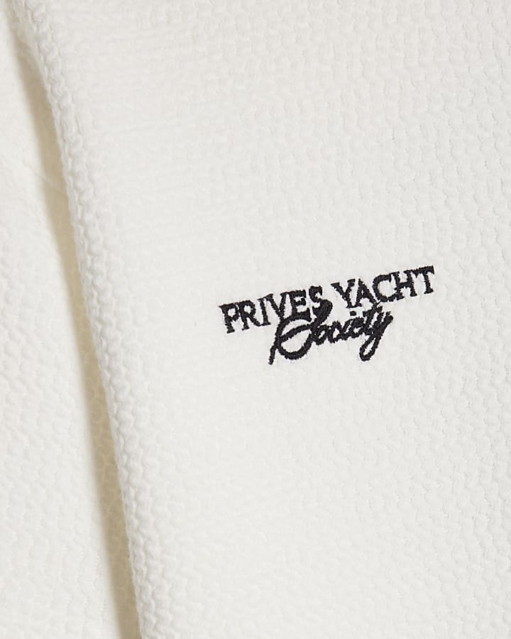 Mini Boys Cream Oversized Amalfi T-Shirt