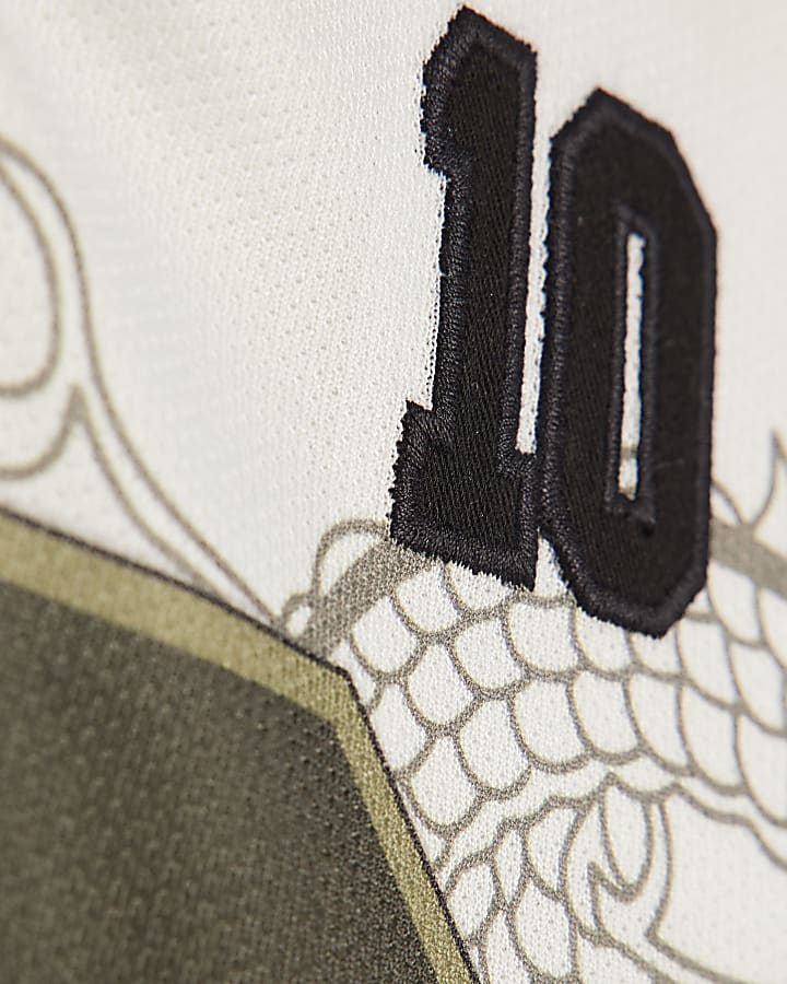 Boys White Japanese Dragon 10 T-Shirt