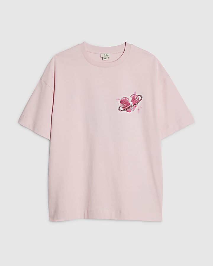 Girls Pink Bestie Era T-Shirt