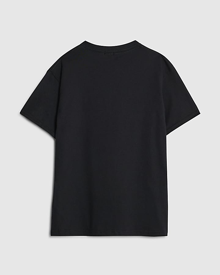 Girls Black Necklace T-Shirt