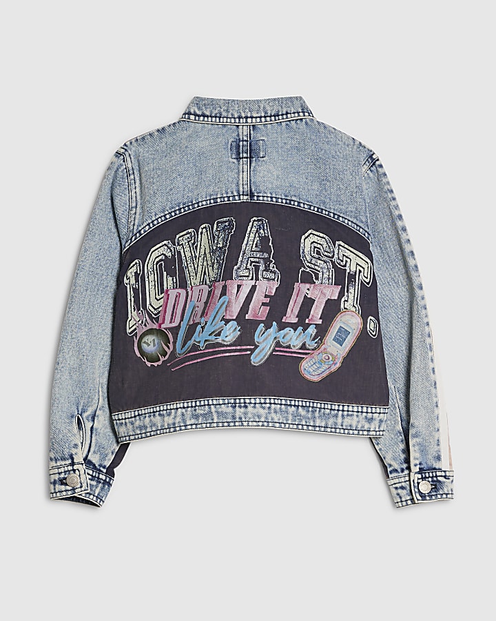 Girls Blue Year Zero Denim Jacket