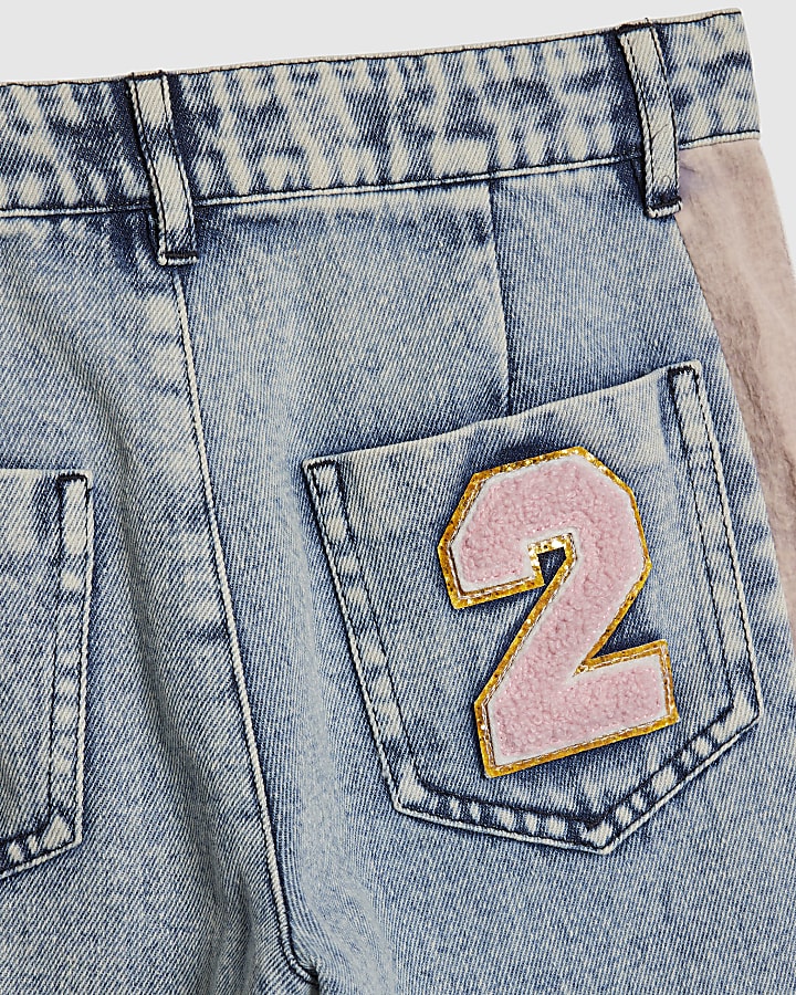 Girls Blue Year Zero Straight Jeans