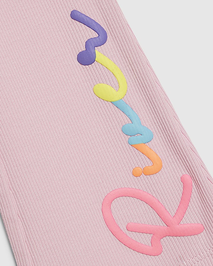 Mini Girls Pink River T-Shirt Set