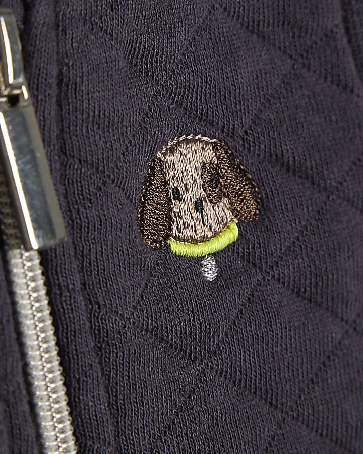 Baby Boys Navy Quilted Gilet Set