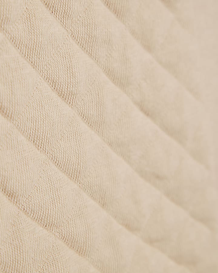 Baby Boys Khaki Quilted Gilet Set