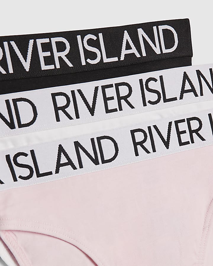 Girls White Pack Of 5 Briefs